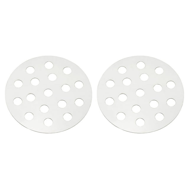 Uxcell 2 Pcs Grille de Feu Inférieure, Grille de Remplacement Ronde 6.7 Pouces en Acier Inoxydable