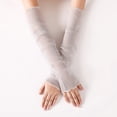 thumbnail image 2 of Manches en Dentelle d'Été pour Femmes Manches en Soie Or Argent Protection Solaire, 2 of 9