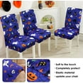 thumbnail image 4 of Halloween Chair Covers for Dining Room Set of 6, Halloween Stretch Dining Chair Cover 6 Pieces, Washable Kitchen Chair Slipcovers 6 Pack, Removable Seat Protector for Halloween Decor, 4 of 5