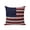 White Red, variant on Outdoor Pillows Waterproof, Vintage Red American Flag Bedding Throw Pillows with Insert for Couch Sofa Bed, US Flag Stripe Retro Starts 18x18 Inch Pillowcases Decorative Patio Pillow Set of 1