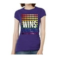 thumbnail image 1 of T-Shirt à Manches Courtes pour Femmes Love Wins - Violet - Moyen, 1 of 1