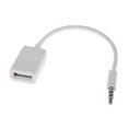 thumbnail image 4 of Cable conversor de audio Yashi de 3,5 mm a USB 2.0 hembra color blanco, 4 of 5