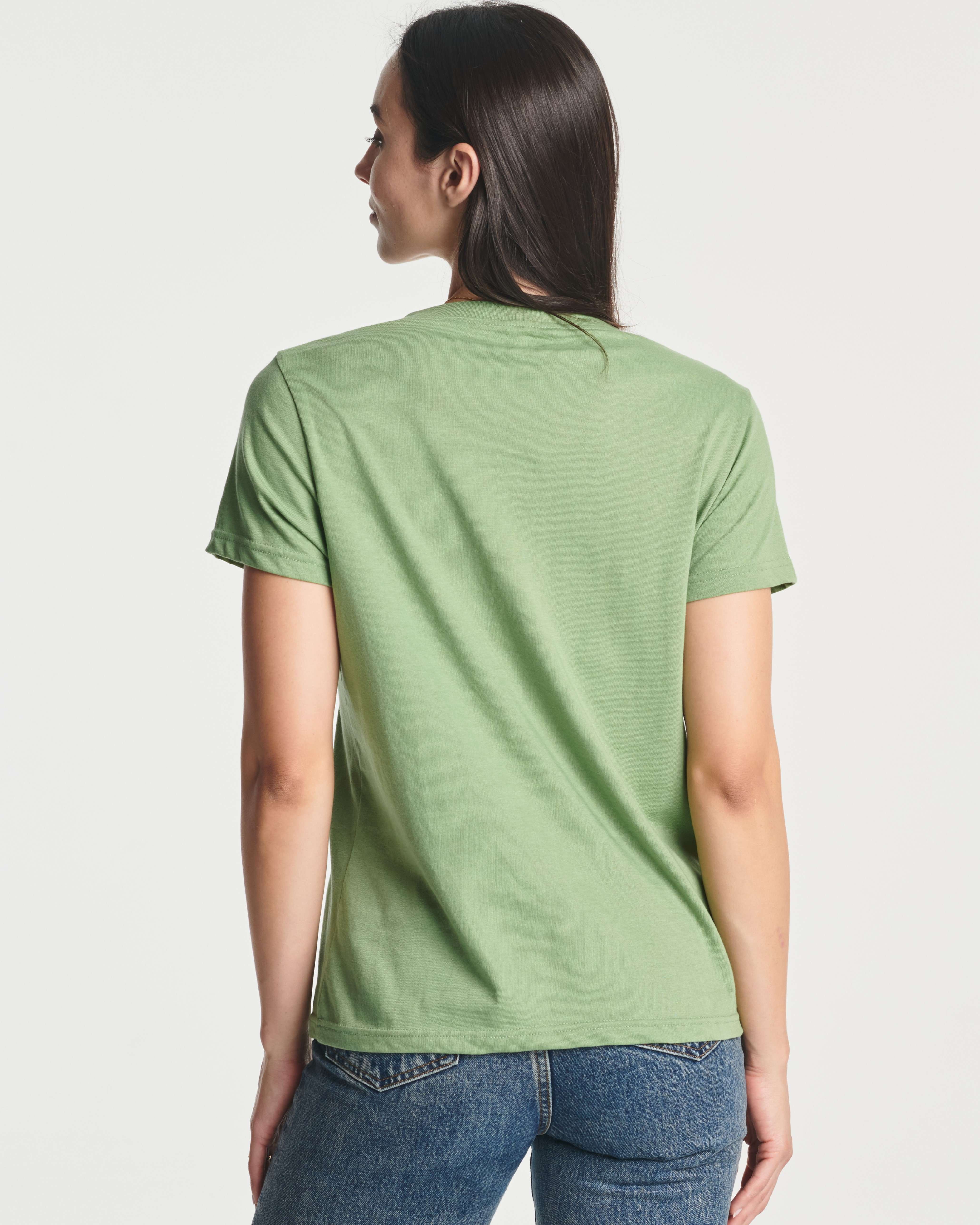 Real Essentials 4 Pack: Women's Classic-Fit Cotton Short-Sleeve V-Neck T-Shirt (Available in Plus Size)