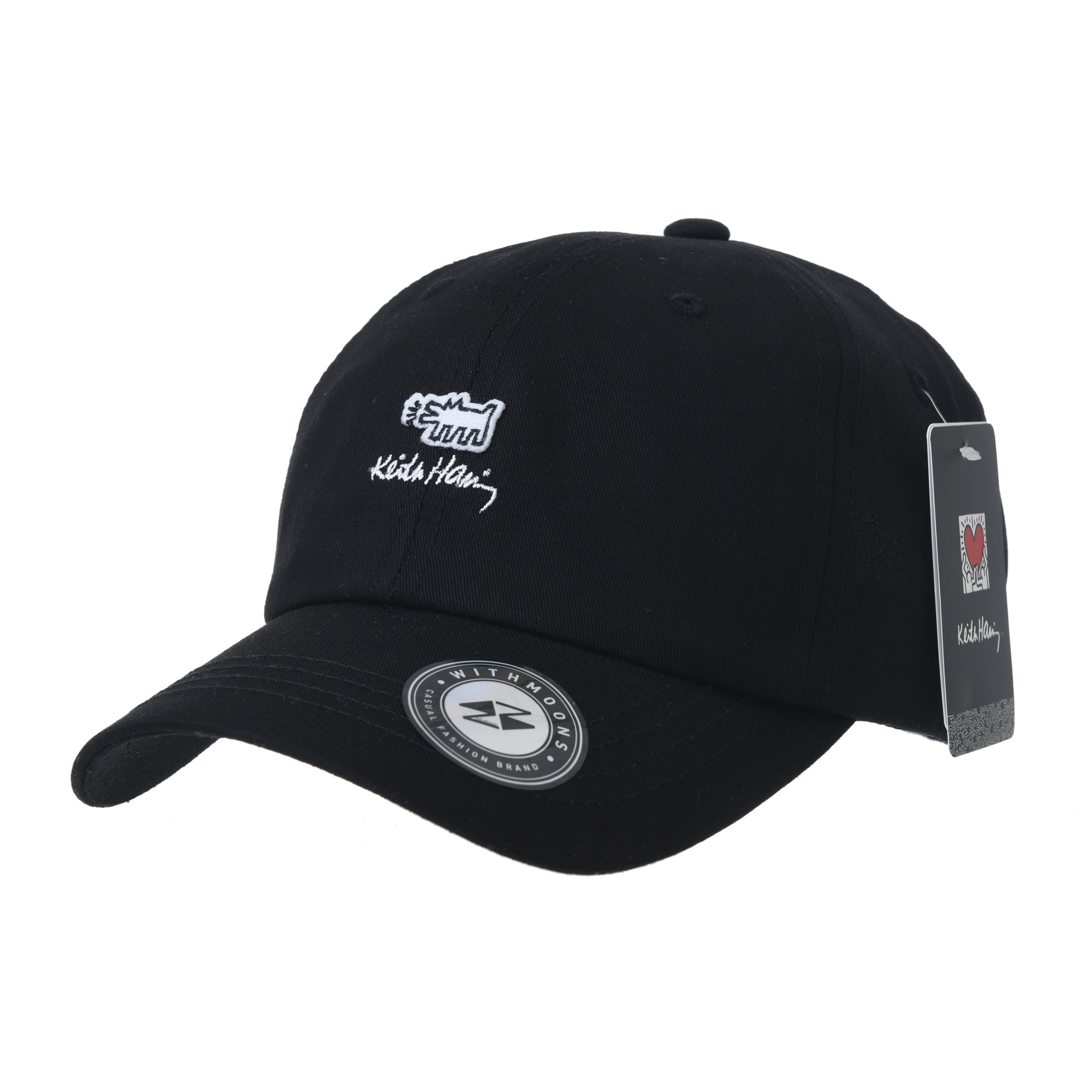 WITHMOONS Baseball Cap Keith Haring Pop Art Print Dog