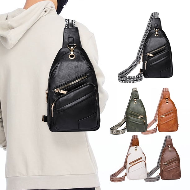 Bolso bandolera de piel vintage, moderno, de piel suave, estilo informal, para uso diario, portátil, ideal para viajes urbanos. Blahzhy