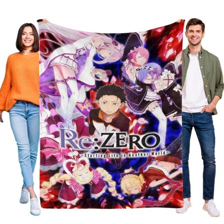 ReZero kara Hajimeru Isekai Seikatsu blanket this soft durable flannel blanket Ideal for home or outdoors.it offers cozy warmth and easy maintenance with star appeal 39 x 59-inch(100×150cm)