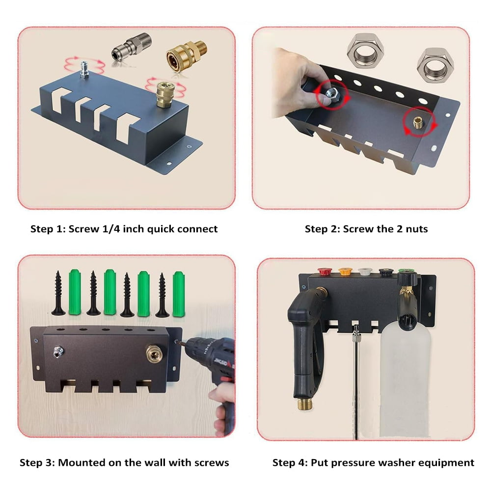 Nishore Storage Rack,Cannon Pressure Nozzle And Pressure Pressure And Pressure Wand Wall Mounted Siuke Huiop Hxber Bortt And Wand Wall