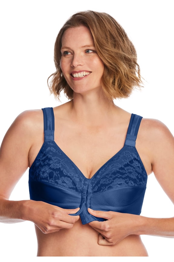 Women's Plus Size Easy Enhancer Front Close Wireless Posture Bra