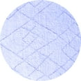 thumbnail image 1 of Ahgly Company Indoor Round Oriental Blue Industrial Area Rugs, 6' Round, 1 of 4