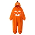 thumbnail image 3 of Girls Winter Pumpkin Jumpsuit For Kids – Cozy Halloween Piece Romper For Girls, 3 of 3