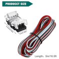thumbnail image 4 of 11 Pieces Tunable 3 Pin 10mm Light Connector Terminal for WS2811, 4 of 5