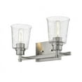 thumbnail image 4 of Z Lite 464-2V-MB Bohin 2 Light Vanity with Clear Seedy Glass, Matte Black - 8.5 x 16 x 6.5 in., 4 of 4