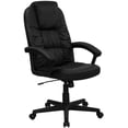 thumbnail image 1 of High Back Black Leather Executive Swivel Chair with Arms, 1 of 9