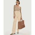 thumbnail image 3 of Bolso BBIQI para mujer, bolso grande de PVC con estampado de letras, 3 of 6