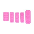 thumbnail image 2 of 5 uds moldes de copos de nieve sin diseño viscoso 5 formas diferentes Flexible fácil de usar molde de silicona de nieve limpio para bricolaje, 2 of 8