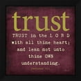 thumbnail image 2 of Stephanie Marrott 26x26 Black Modern Wood Framed Wall Art Titled - Trust, 2 of 6