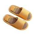 thumbnail image 4 of Zapatillas de casa para el hogar, cómodas, con parte inferior suave, zapatos de dormitorio, zapatillas con punta abierta Amarillo, 4 of 10
