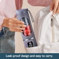 thumbnail image 2 of FBNMC Portable Blender, BPA-Free,  USB Rechargeable, for Smoothies, Shakes, Travel, Home, Office, 2 of 10