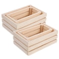 thumbnail image 3 of PTOOTP 4Pcs Mini House Crates Rustic Color for Children's Craft Supplies and Indoor Use, 3 of 6
