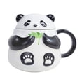 thumbnail image 1 of Taza de Panda Cerámica Taza de Café Vaso de Agua Creativo con Tapa y Asa Fácil de Limpiar Capacidad 360ml Adecuada para Oficina Hogar Cafetería Regalo, 1 of 9