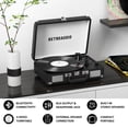 thumbnail image 3 of Reproductor de discos de vinilo RetroAudio Maleta Bluetooth de 3 velocidades, 3 of 7