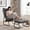 Gray-01, variant on Omniberg Outdoor Lounge Chair with Ottoman, Oversized Papasan Chair with Puffy Cushion and Foot Rest, Comfort Patio Lounger for Yard Deck Garden and Indoor Use, White