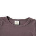 thumbnail image 3 of 2 Pcs Unisex Casual Outfits  Baby Solid Color Short Sleeve  Neck Pullover + High Waisted Pants, 3 of 7
