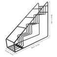 thumbnail image 2 of PAMINGONO Organizador De Jarabes Metálico Negro Con Estructura Estable Para Barra De Café Y Espacio Reducido En Mesadas, 2 of 8