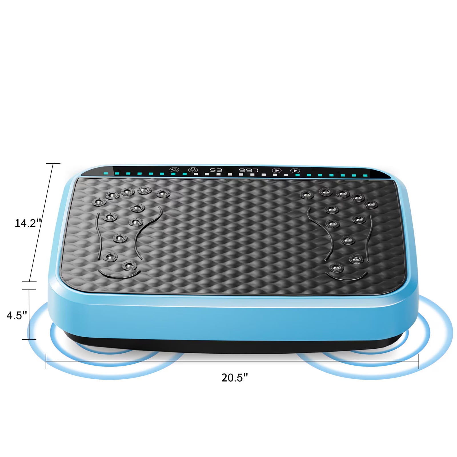 WEGFTDUOP Vibration Plate Exercise Machine with 120 Speed Levels - Vibrate Stand Shake-Whole Body Workout Platform for Weight Loss & Lymphatic Drainage