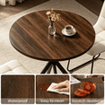 thumbnail image 3 of Small Round Dining Table for 2-4 People, 31.7" Modern Round Kitchen Table, Space-Saving Table for Living Dining Room, Coffee ,Apartment, 3 of 7