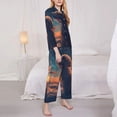 thumbnail image 3 of Sikiie Starry Sky Cloud Puppy Women's Long-Sleeve Shirt and Full-Length Bottom Pajama Set (s-xxl)-Medium, 3 of 7
