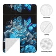 thumbnail image 4 of Car Seat Cover Baby - Blue Rose Butterfly Beautiful A Breathable Infant Car Seat Cover for Baby Carseat, Lightweight Comfort Baby Essentials Must Haves Newborn Stuff for Girl Boy, 4 of 7