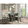 thumbnail image 2 of Pemberly Row Transitional Glass Rectangular Counter Table in Gray, 2 of 9