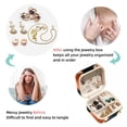 thumbnail image 4 of Squirrel Travel Portable Square Necklace Holder with Earring Holder, Display Case - Travel Organizer for Rings, Earrings, Necklaces, Bracelets - Suitable for Girls and Women, 4 of 6