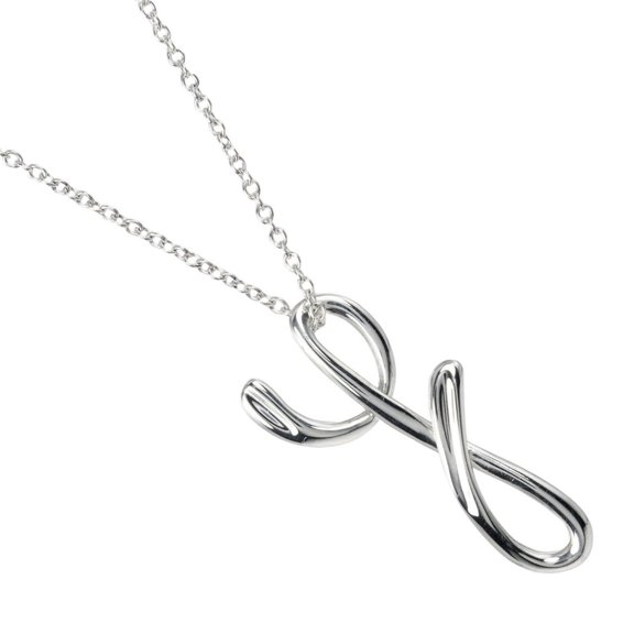 Pre-Owned Tiffany & Co. Letter Y Necklace, Initial Y, Silver 925, Approx. 0.8 oz... (Good)