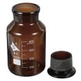 thumbnail image 3 of Unique Bargains 500mL Amber Reagent Media Graduated Borosilicate Glass Storage Bottle Amber Cap, 3 of 5