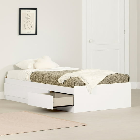 South Shore Gramercy, Contemporary Bed, Twin White