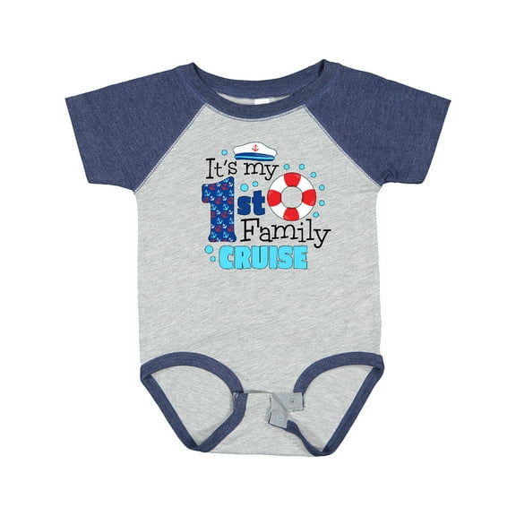 Inktastic It's My First Family Cruise Boys or Girls Baby Bodysuit