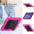 thumbnail image 4 of Case for iPad Air 5th Generation / iPad Air 4th Generation 10.9 inch with Screen Protector, 360 Degree Rotating Kickstand Hand Strap Shockproof Cover with Shoulder Strap, Rose, 4 of 7