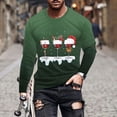 thumbnail image 1 of Blusas y camisas de manga larga y cuello redondo para hombre, camisetas casuales con estampado de moda y cuello redondo, blusas de licra de manga corta para hombre., 1 of 5