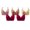 Red, variant on Honeeladyy Women's Plus Size Wirefree T-Shirt Bra 5PC Printing Gathered Together Large Size Daily Bra Halloween Gifts for Wife #Gb-44