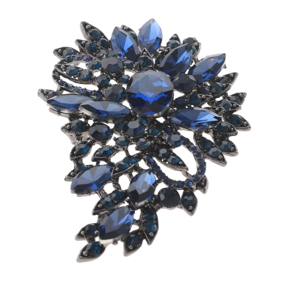 Crystal Flower Brooch