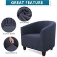 thumbnail image 4 of LINLIN Club Chair Slipcover, tub chair covers 2 piece, Universal Spandex Pattern Armchair Sofa Cover Cover Couch Slipcover for Living Room Club Bar Counter, 4 of 8