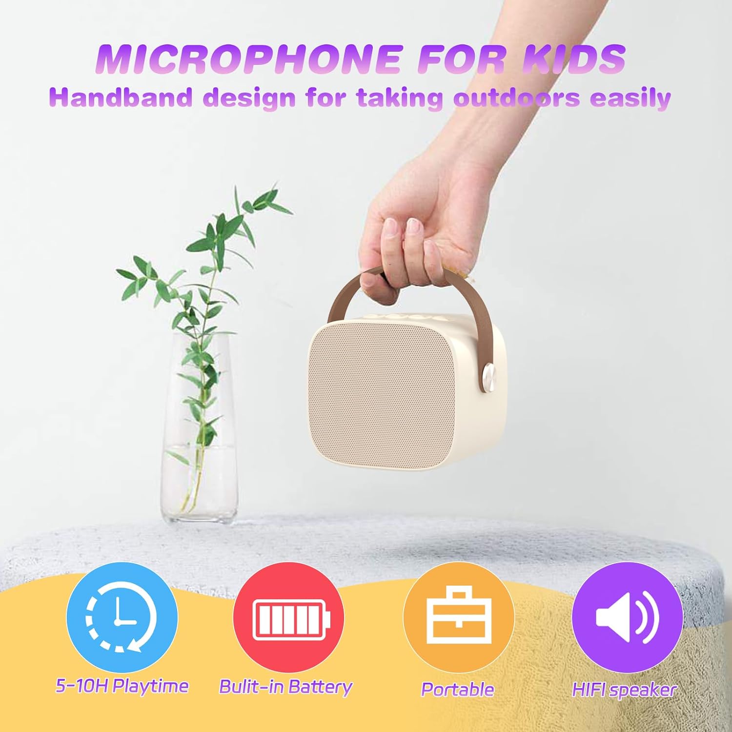 MEGUO Wireless Karaoke Microphone With Bluetooth Speaker photo 4