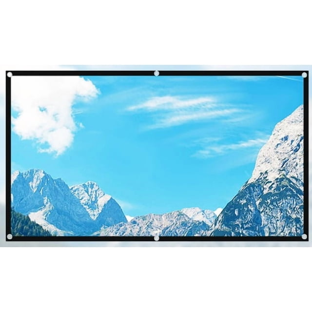 Projector Screen Metal Grey Anti-Light 30° Viewing Angle Portable Reflective Screen