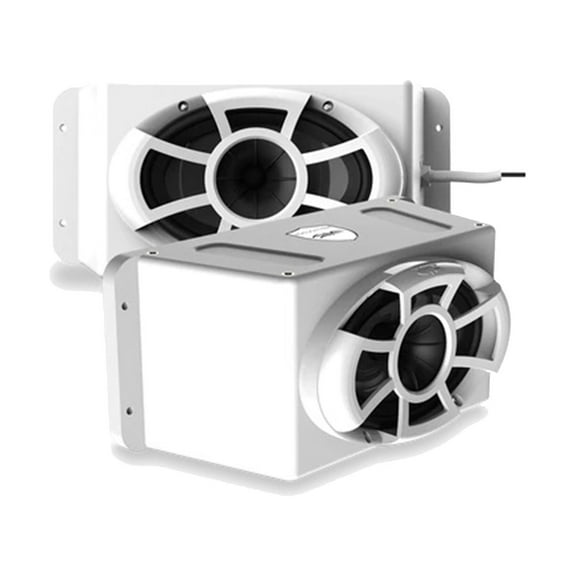 Wet Sounds Revolution Series 5x7 HLCD With Surface Mountable Roto-Mold Enclosure and Grill - White