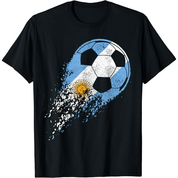 Argentina Soccer Argentinian Flag Pride Soccer Player T-Shirt