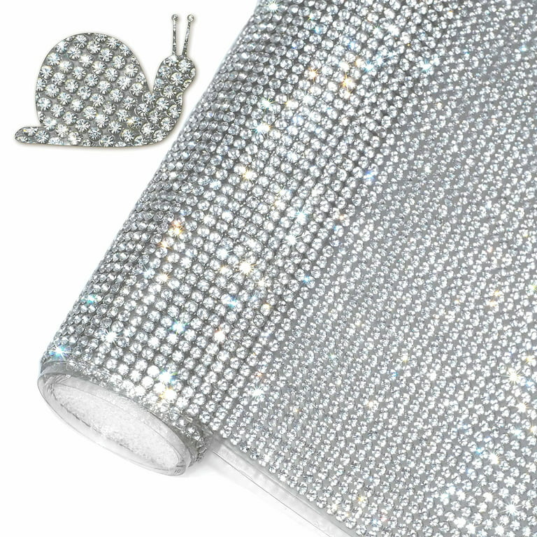 Holoyatt Bling Faux Diamonds Rhinestone Sheets Self-Adhesive Glitter Crystal Rhinestones Sticker DIY Gifts Car Cellphone Crafts Decoration