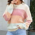 thumbnail image 6 of Lovskoo Sweaters for Women Trendy Comfortable Casual Pullover Long Sleeve Blouse Sweater Beige, 6 of 8