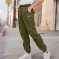 thumbnail image 3 of Dalix Heartly Ghost Embroidery Washed Midweight Jogger Fleece Sweatpants Soft Lounge Pant Drawstring Waistband Pockets Womens in Olive M Medium, 3 of 3